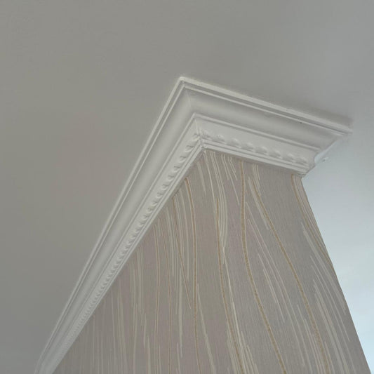 Plaster Coving Astragal 90mm Drop MPC057
