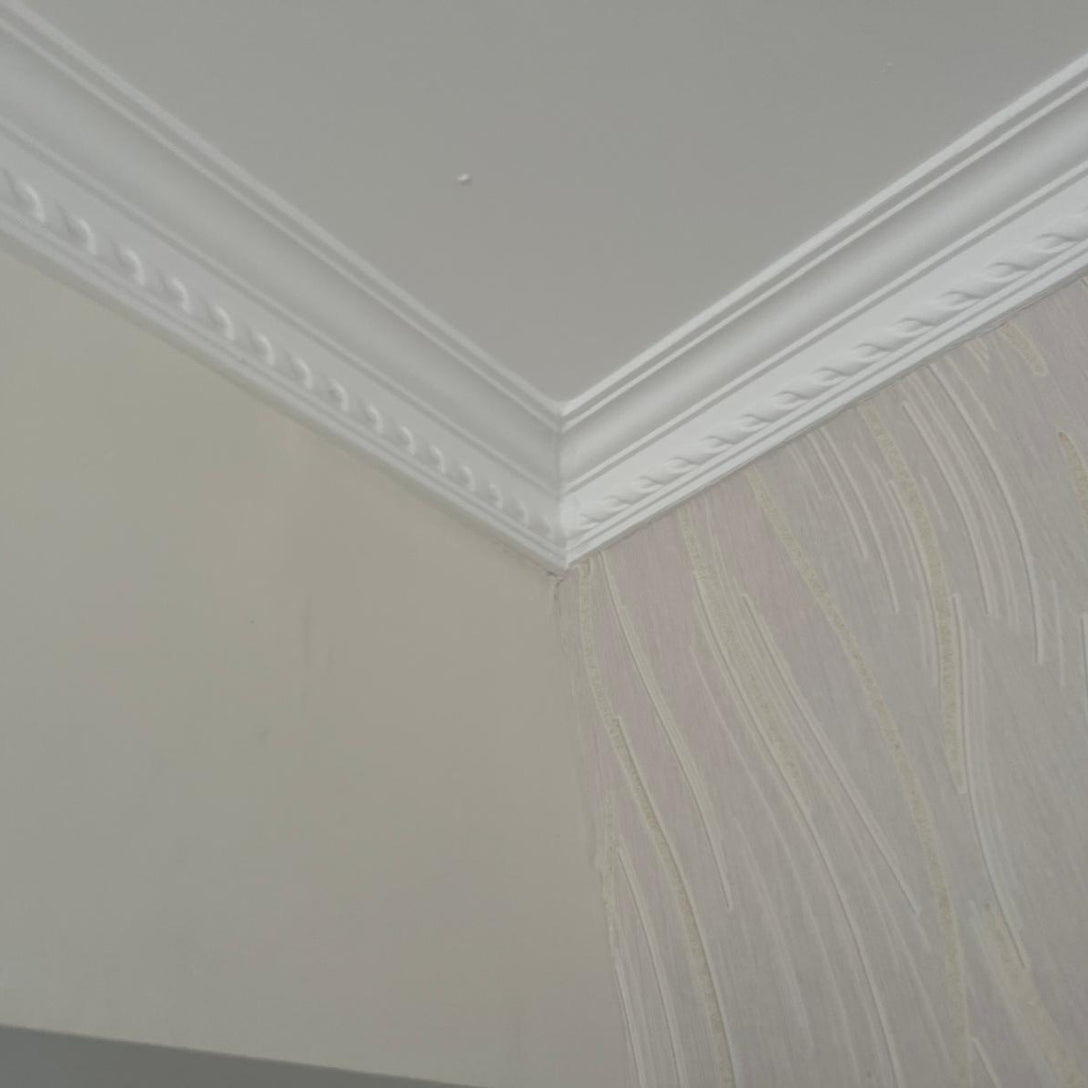 Plaster Coving Astragal 90mm Drop MPC057