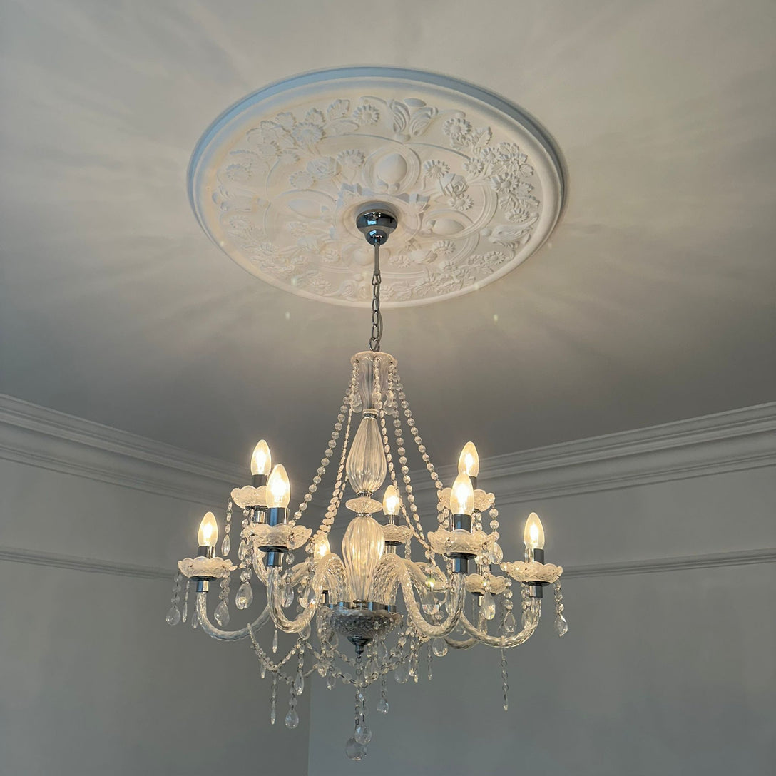Victorian Gothic Plaster Ceiling Rose 780mm dia. LPR004