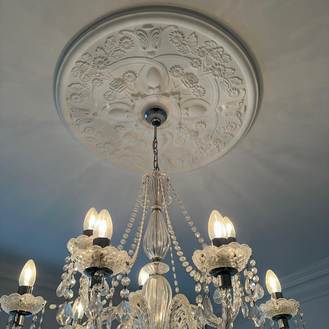 Victorian Gothic Plaster Ceiling Rose 780mm dia. LPR004