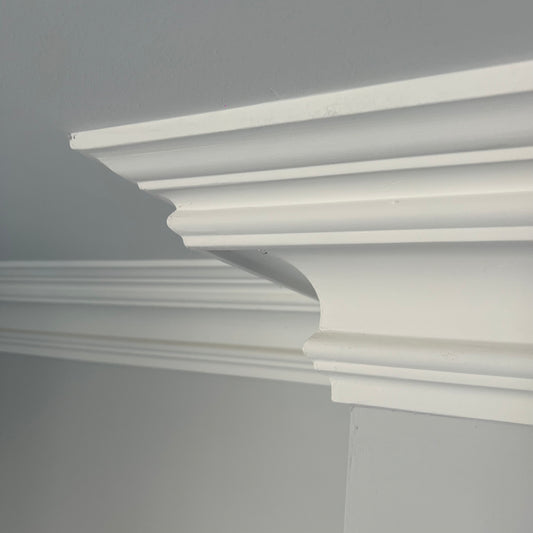 Swan Neck Plaster Coving 125mm LPC030