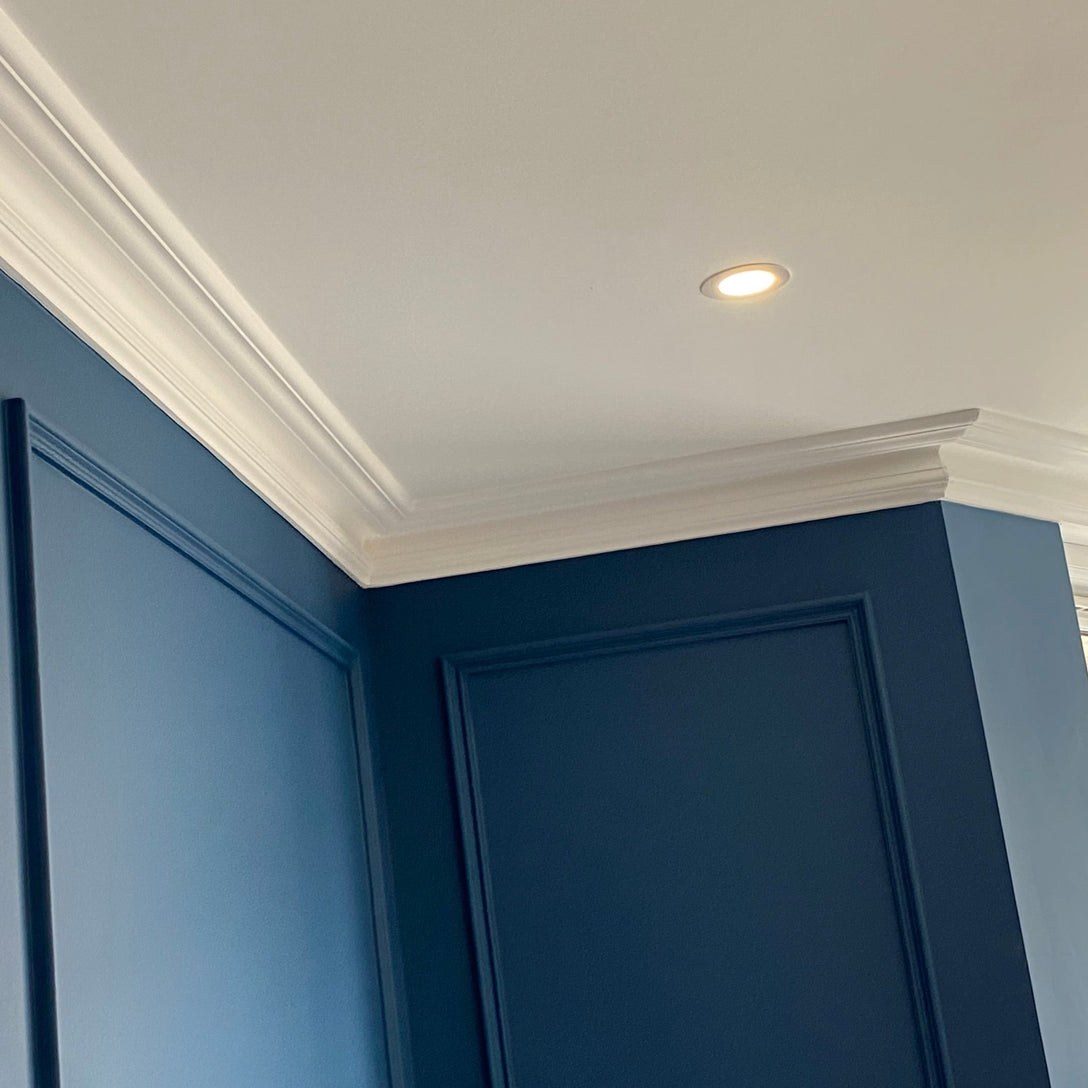Small Victorian Swan Neck Cornice SPC070 Drop 80mm