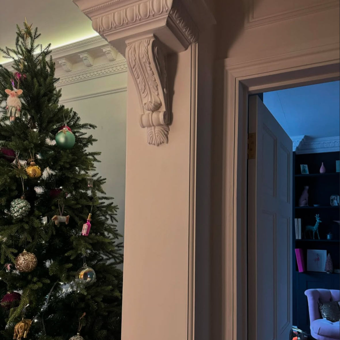 victorian ornate plaster corbel