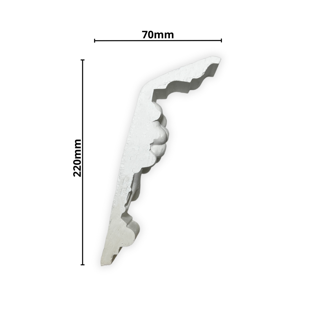 Plaster Coving Grapes & Vine 220mm Drop LPC023