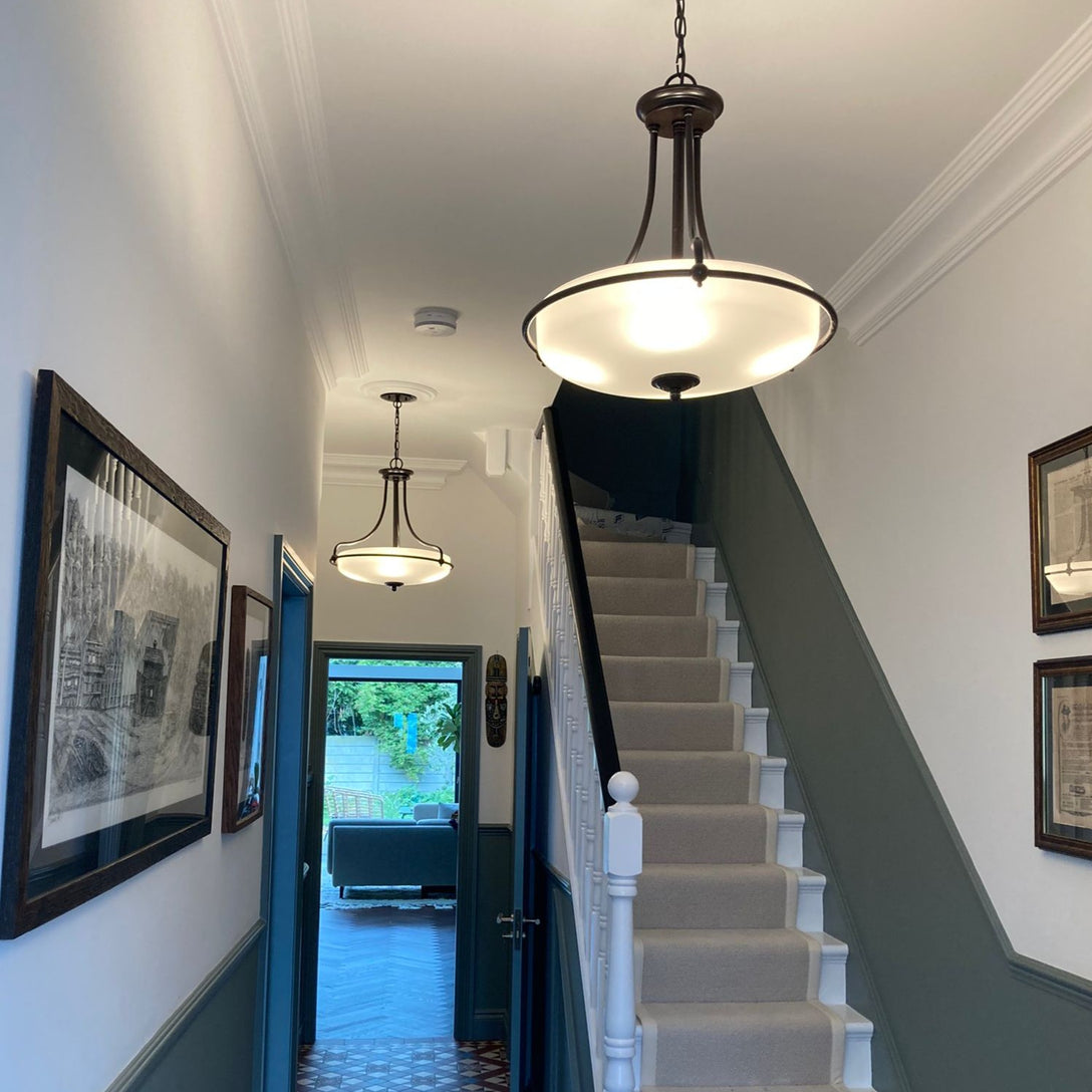 135mm victorian plaster coving shown in hallway