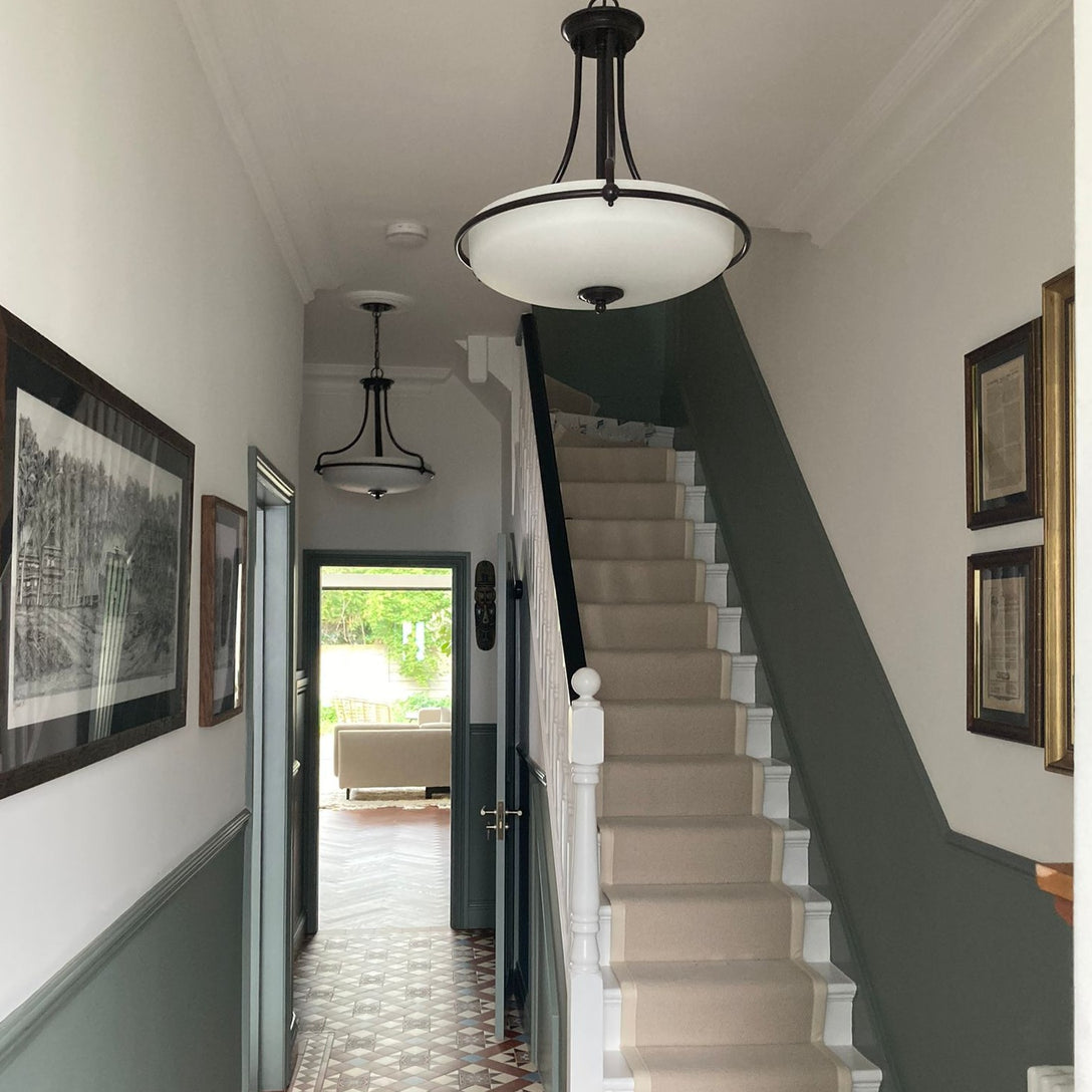 hallway featuring victorian plaster coving