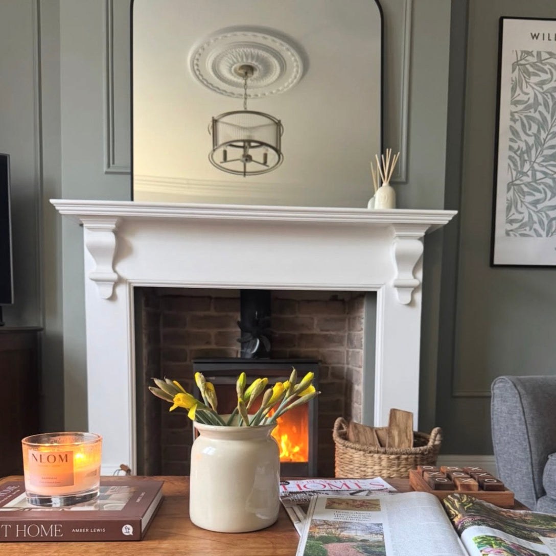 Example of Large Sunflower Plaster Ceiling Rose