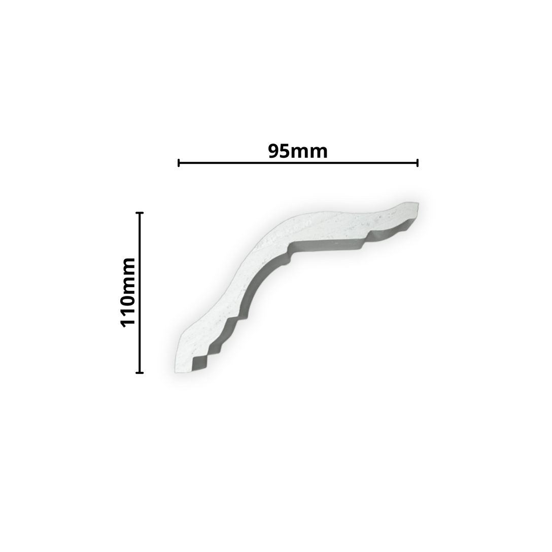 Plaster Coving 110mm Drop MPC025