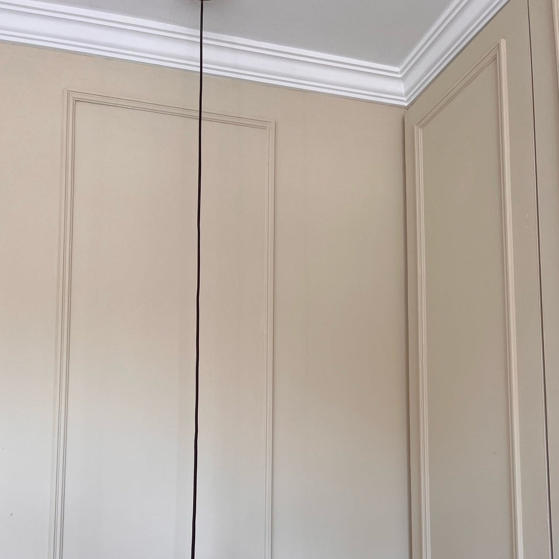 panelled walls with victorian style plaster coving 