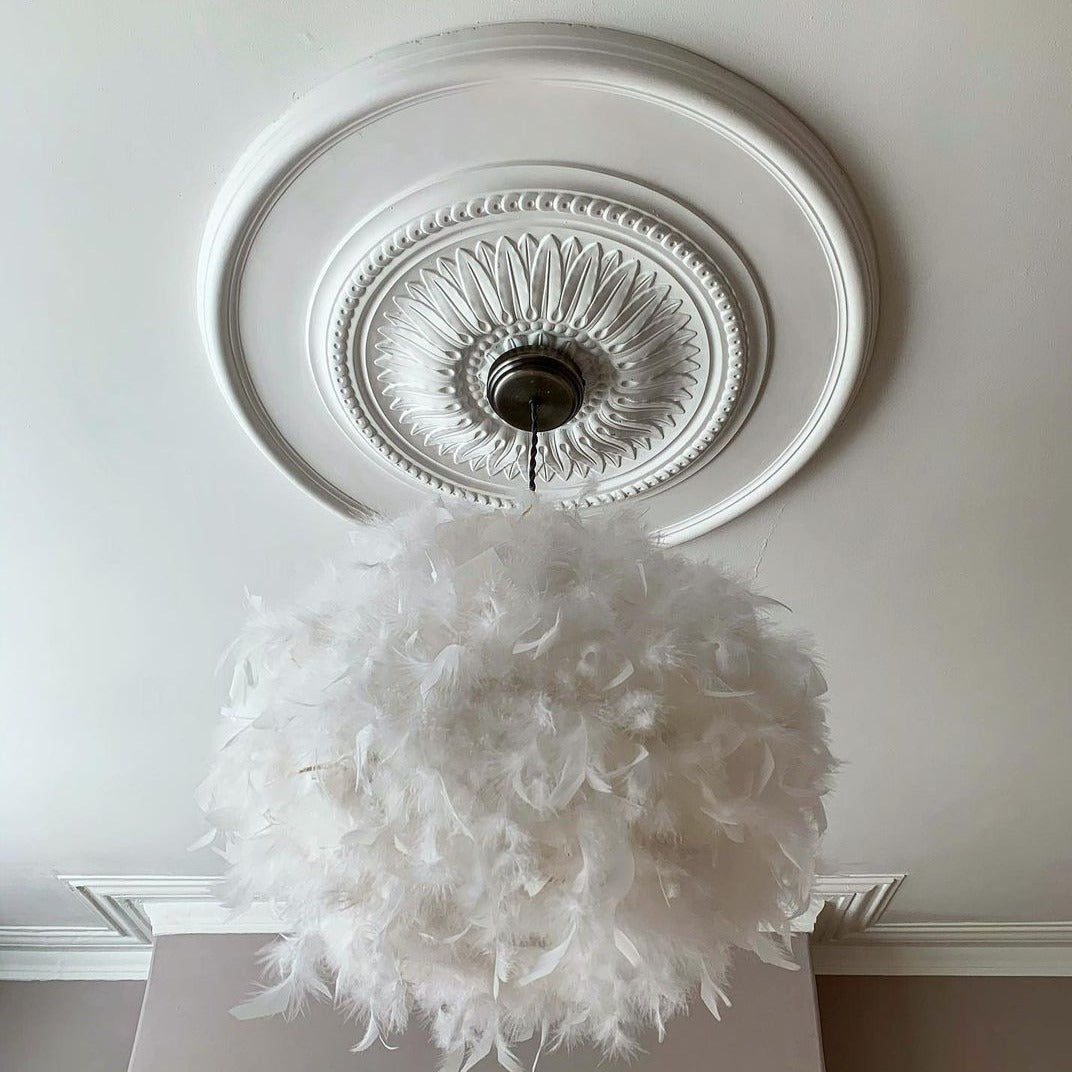 Large Sunflower Ceiling Rose in large room