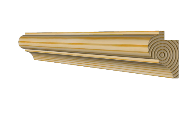 digital image of Antique Timber Panel Mould dado rail 41mm x 28mm 