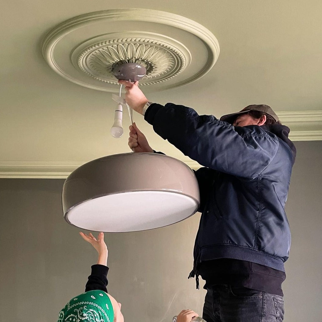 Large Sunflower Ceiling Rose in living room