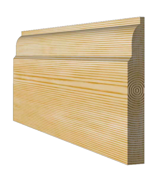 digital photo of Victorian Timber Skirting Board design - 168mm x 21mm