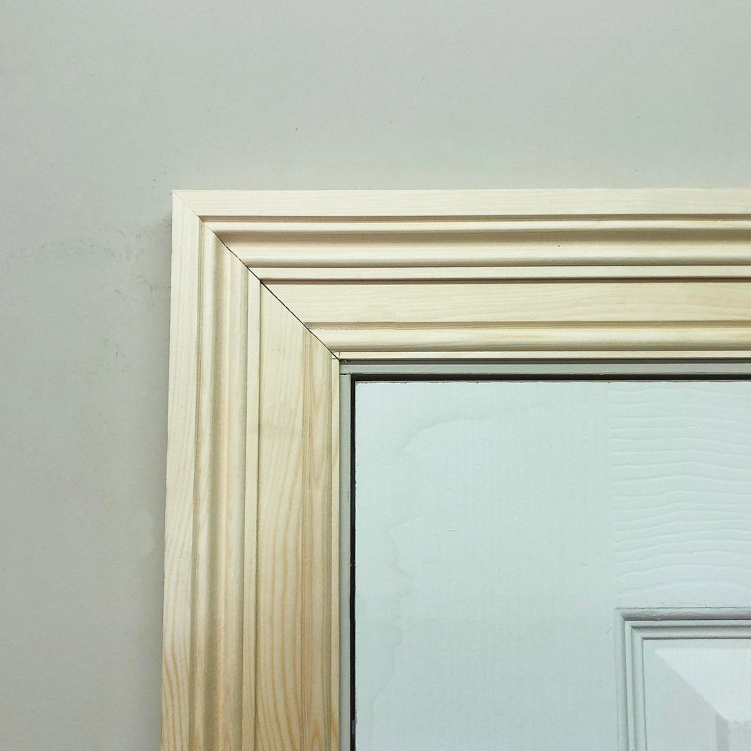 image shows a corner section of Victorian Timber Architrave - 69mm x 21mm