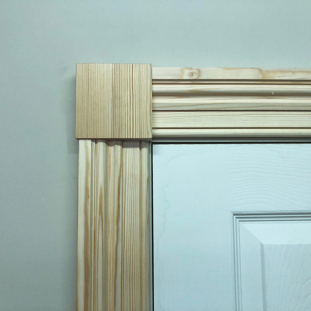 corner section of Victorian Timber Architrave 94mm x 28mm