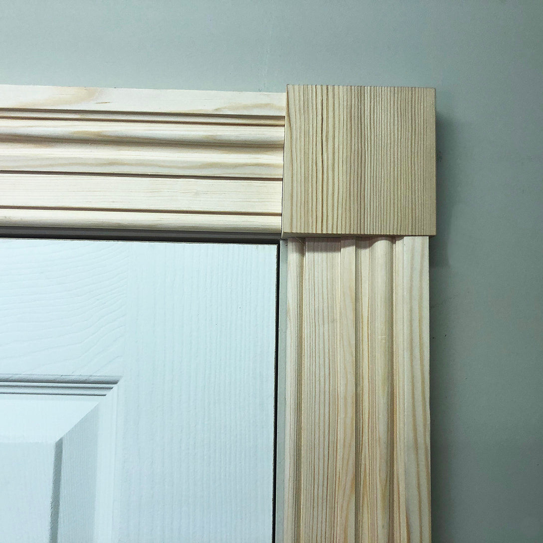 Victorian Timber Architrave shown with corner block 94mm x 28mm