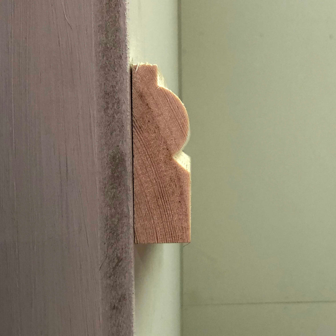 side view showing section of Victorian Timber Architrave 67mm x 21mm