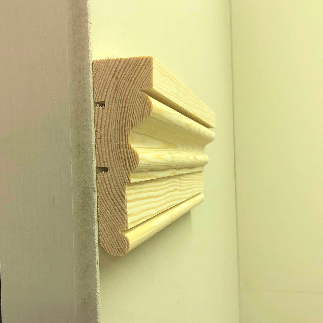 side view showing Victorian Timber Architrave 105mm x 32mm