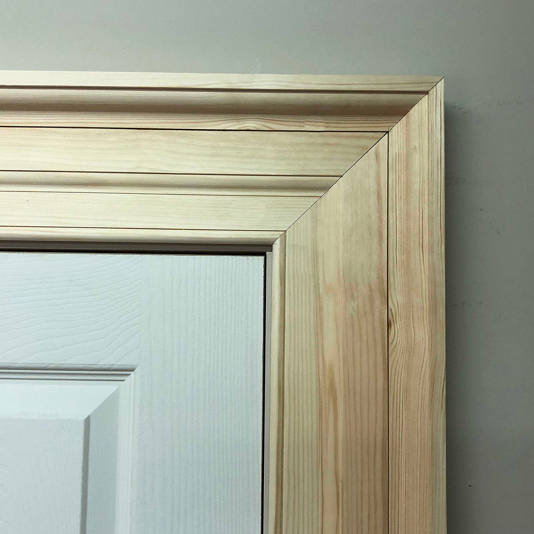 aspect of Large Victorian Architrave corner section 135mm x 45mm