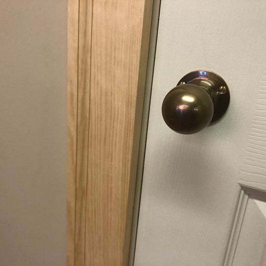 section of Victorian Timber Architrave fitted - 20mm x 91mm