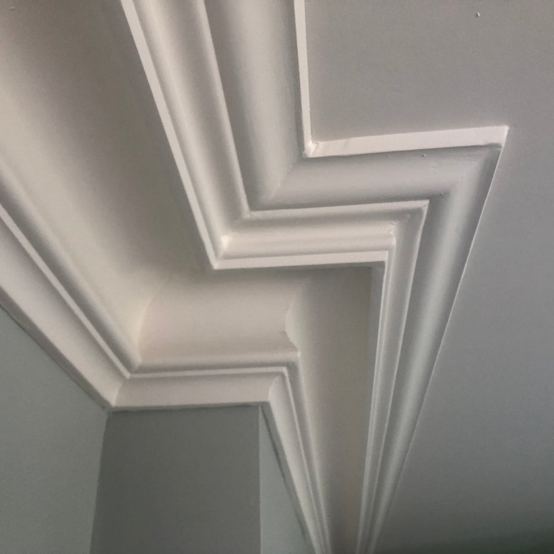 Victorian Swan Neck plaster coving detailing