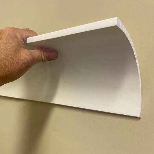 Plain Plaster Coving with hand for size - 150mm