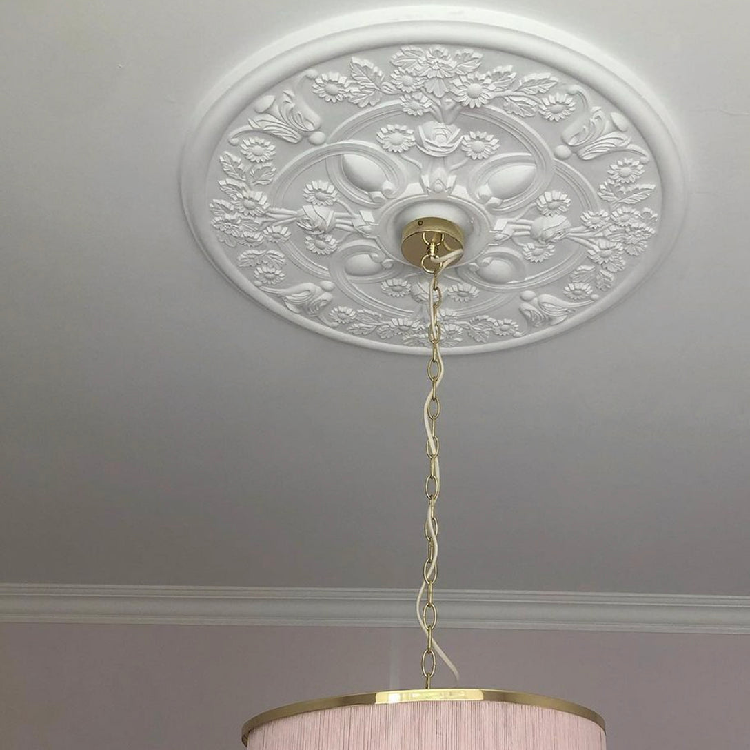 Victorian Gothic Plaster Ceiling Rose white example