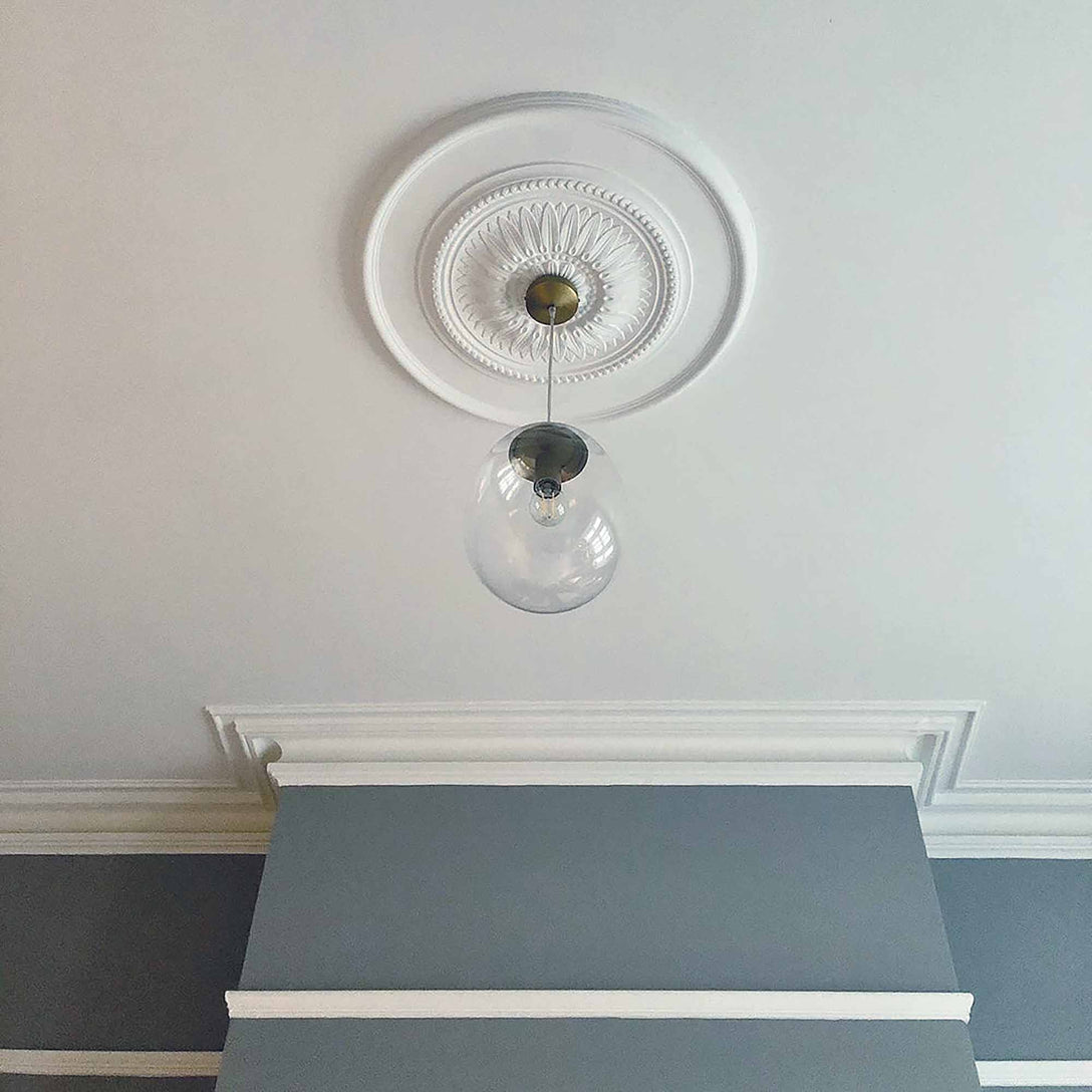 Large Sunflower Ceiling Rose in main room