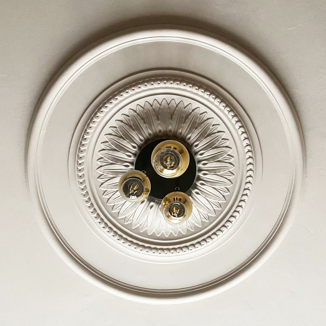 Large Sunflower Ceiling Rose from below