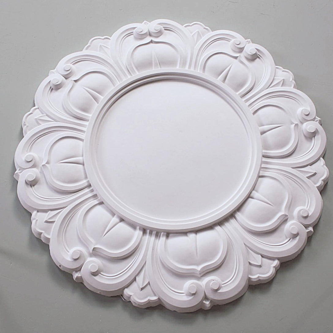 Floral plain centre ceiling rose details