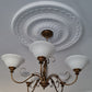 example of victrian sunflower plaster ceiling rose