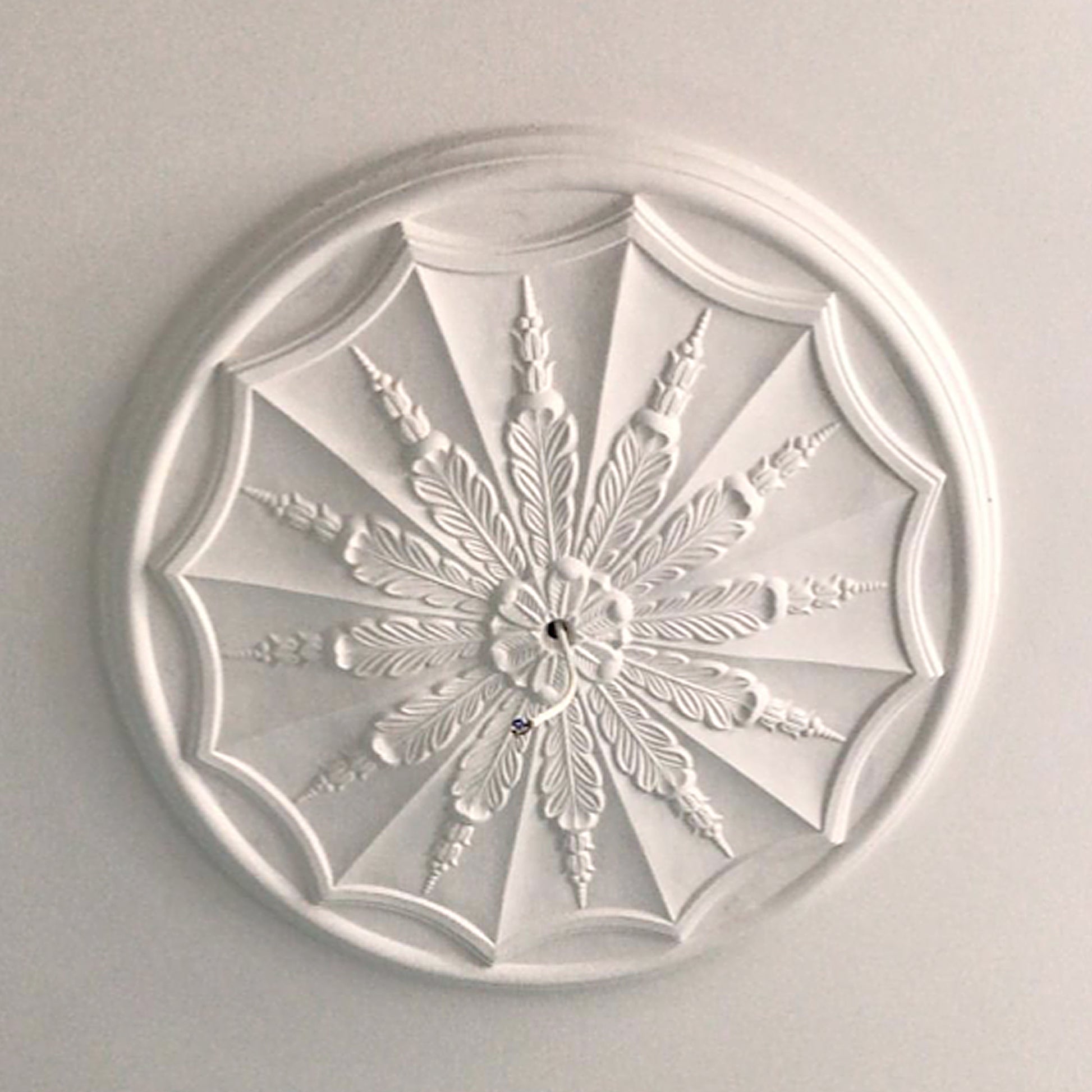 Adams Style Plaster Ceiling Rose shown without a light 730mm dia. 