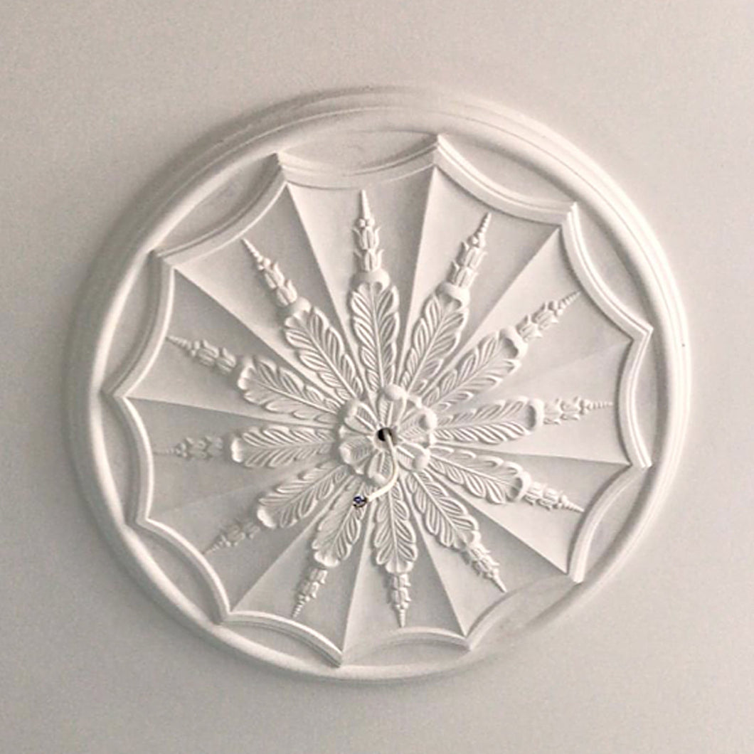 Adams Style Plaster Ceiling Rose shown without a light 730mm dia.