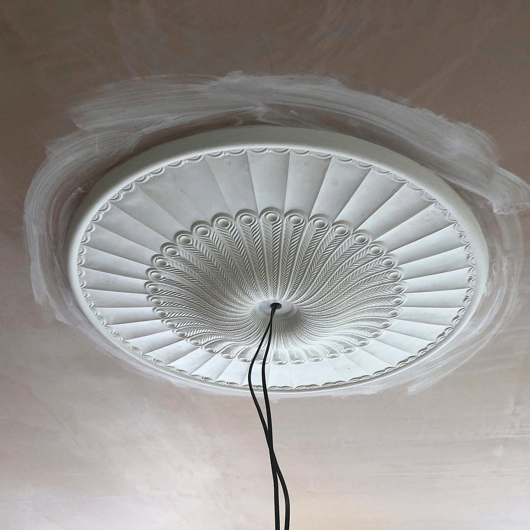 Georgian Plaster Ceiling Rose installation