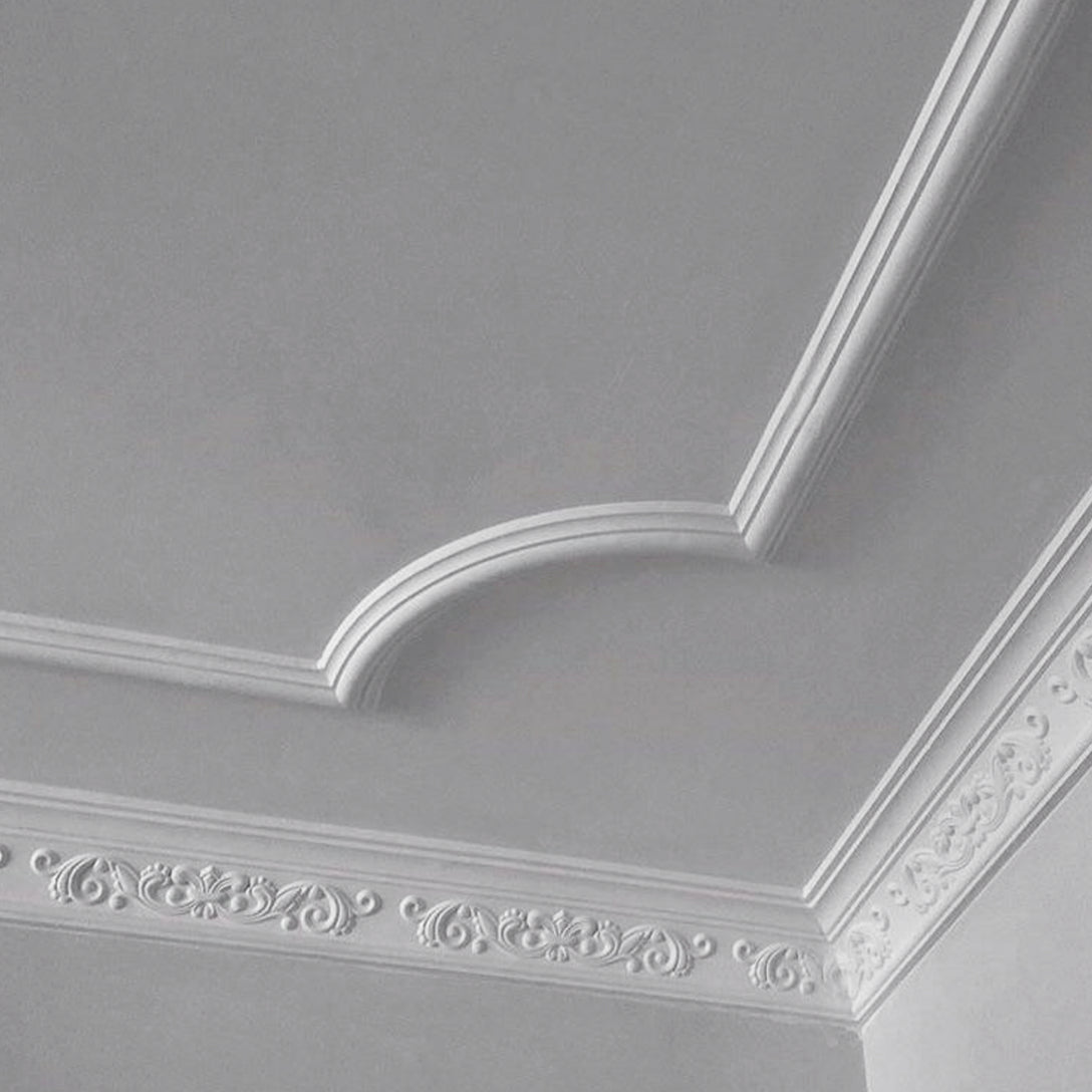 Fleur de Lys cornice in room corner