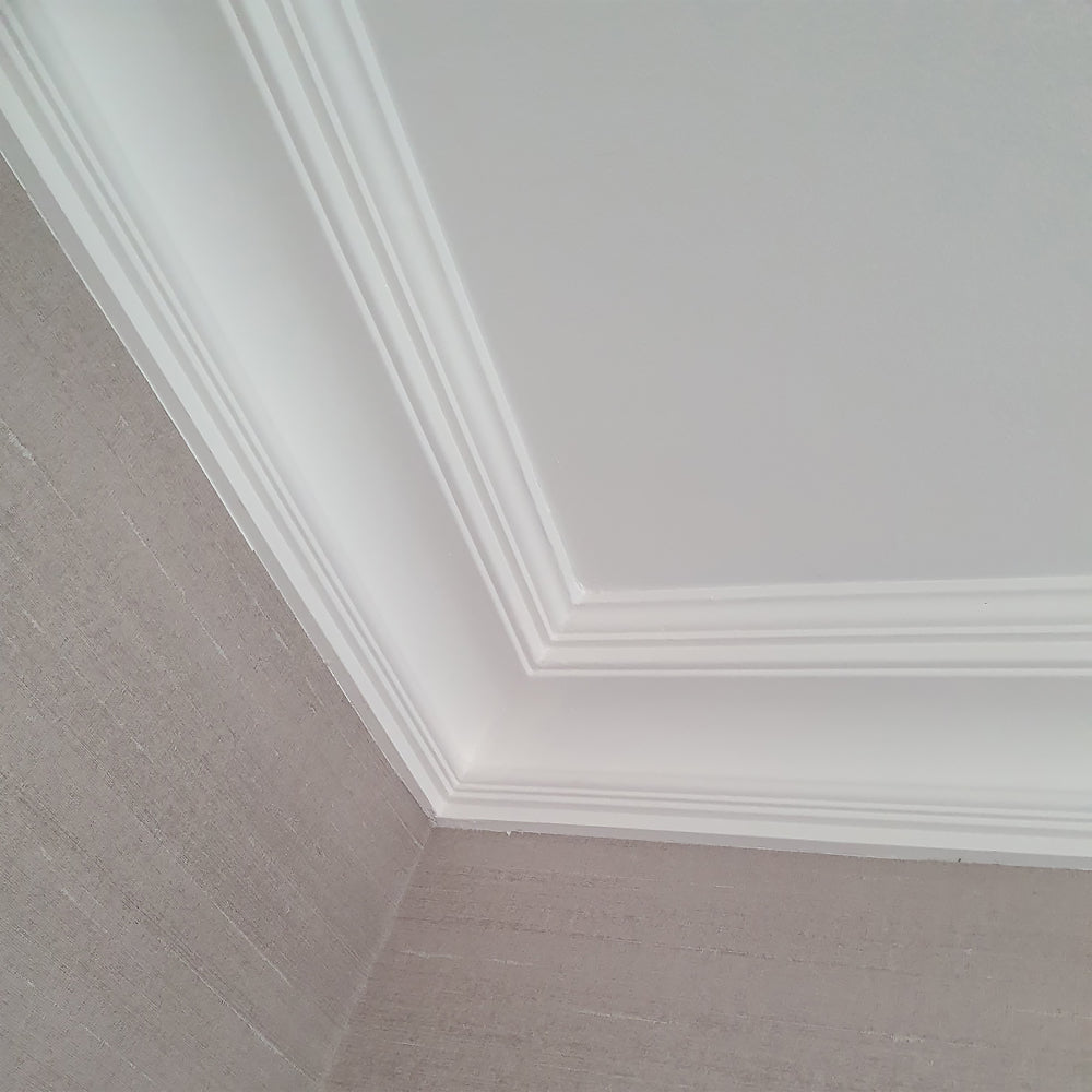 Victorian Coving around a corner - Drop 120mm 