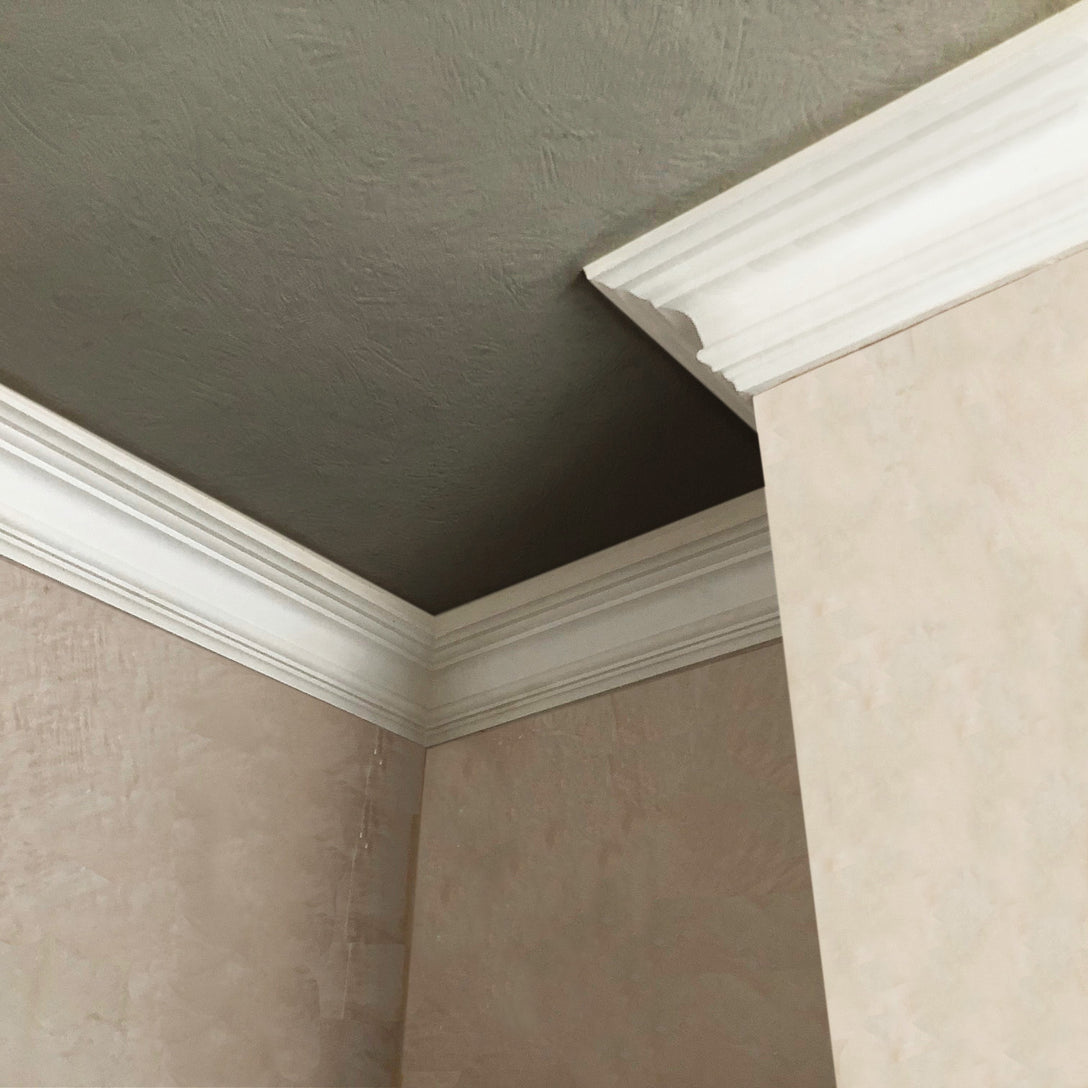 image of York Victorian Coving being fitted - Drop 135mm
