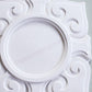 close up photo showing Art Nouveau Square Plaster Ceiling Rose details 560mm dia. 