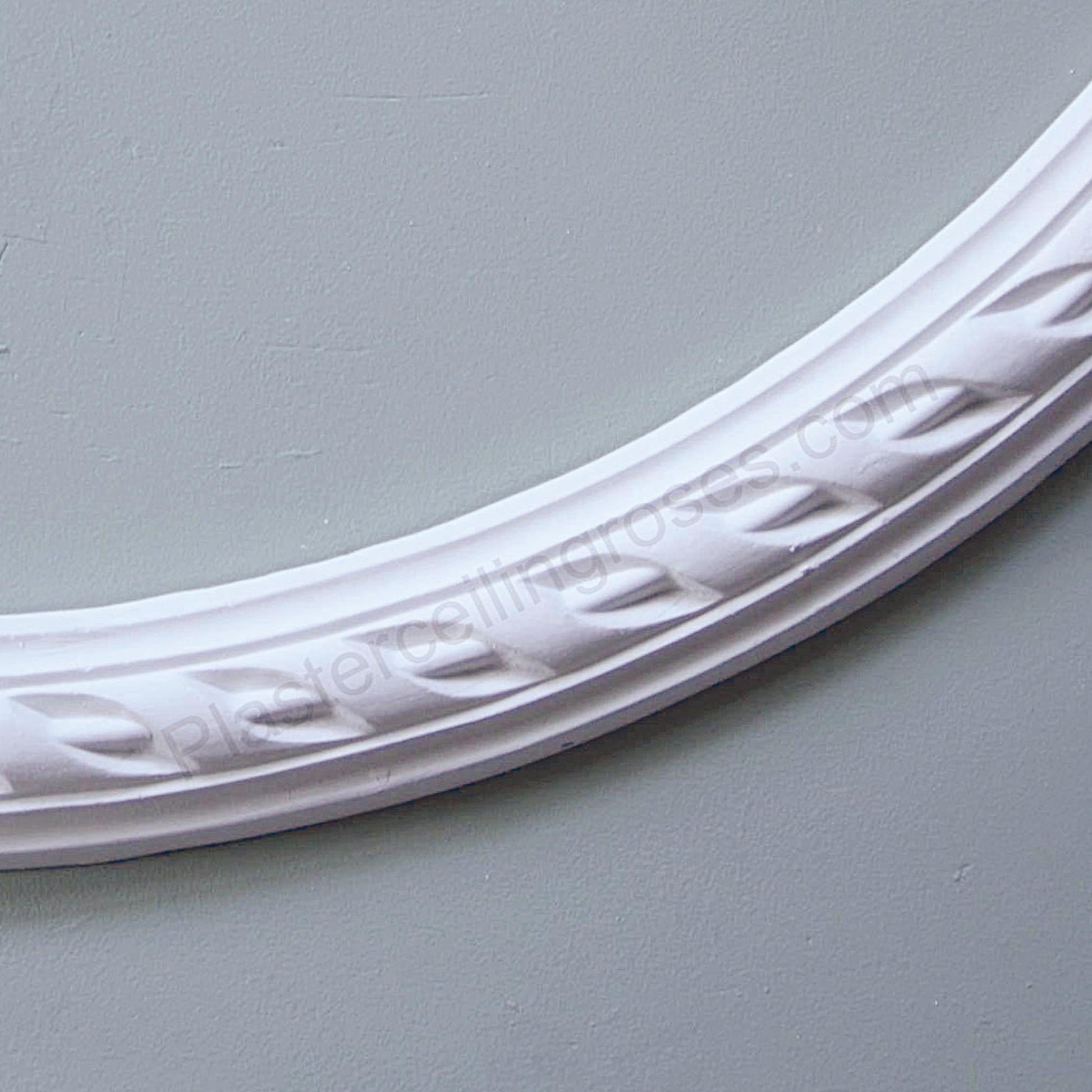 Rope Pattern Plaster Ceiling Rose close-up