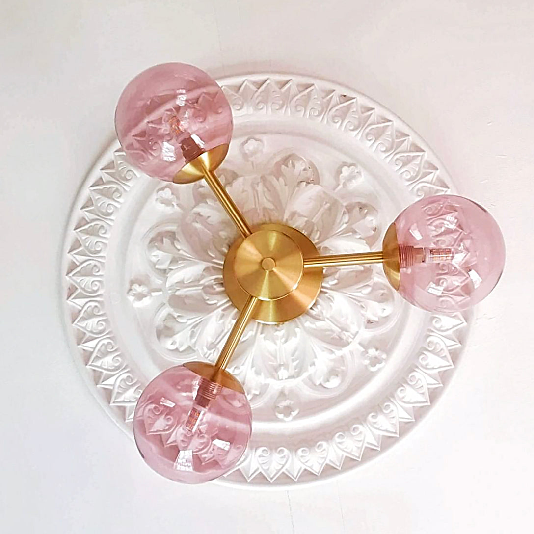Ornate Victorian Plaster Ceiling Rose from below