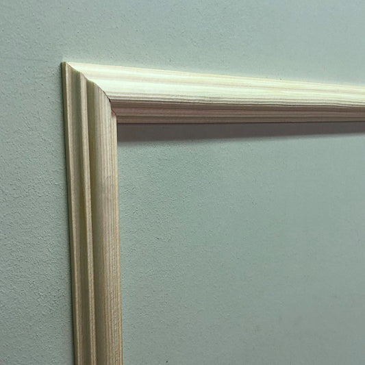 photo showing Victorian Timber Panel Mould corner section 22mm x 11mm