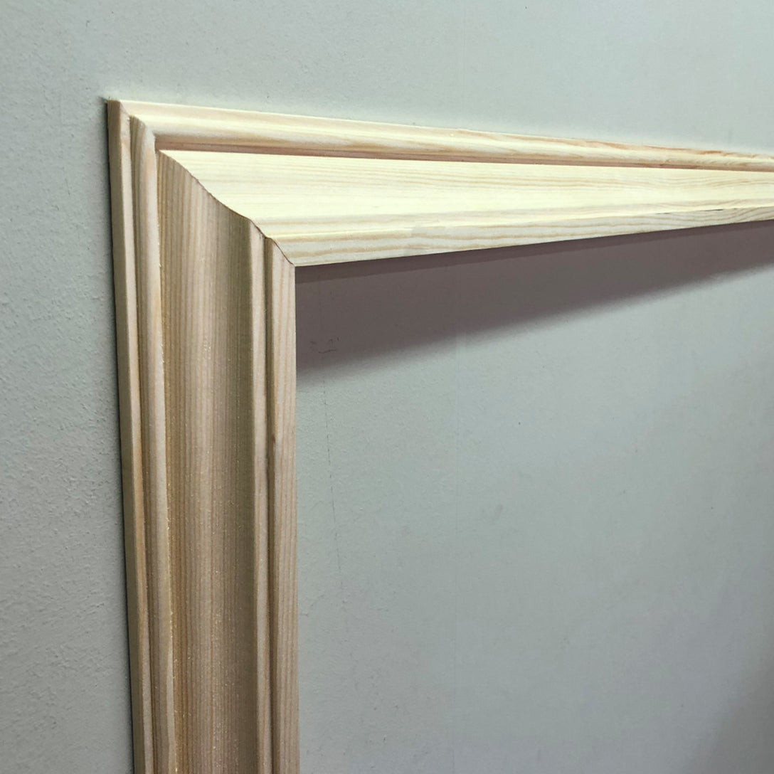 photo shows corner section of Victorian Timber Panel Mould 40mm x 21mm