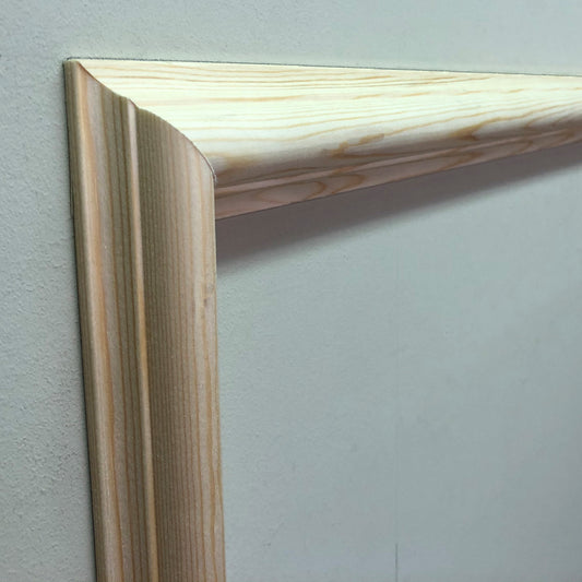 detailed photo showing Antique Timber Panel Mould close up 41mm x 20mm