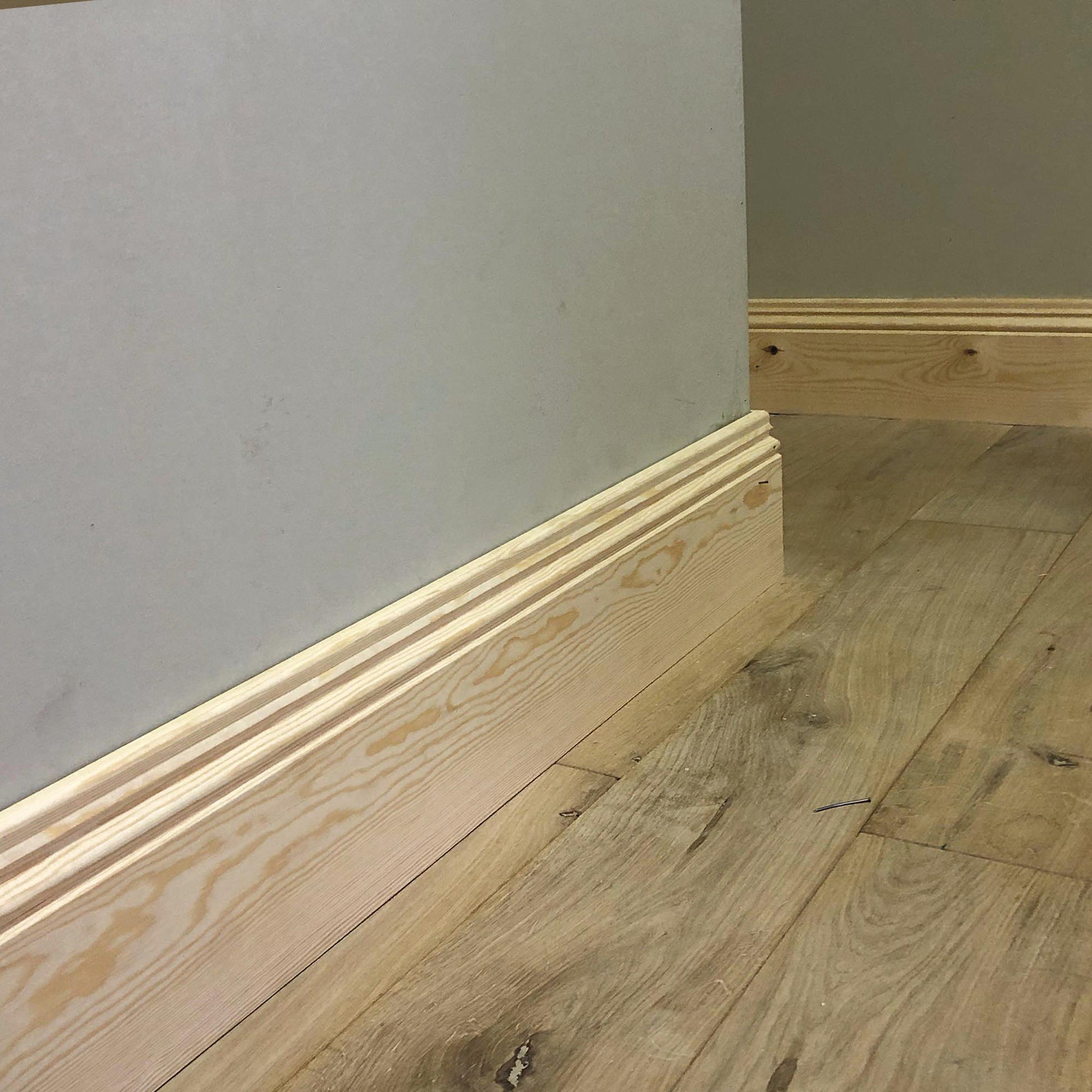 image of fitted Antique Victorian Skirting Board - 168mm x 21mm