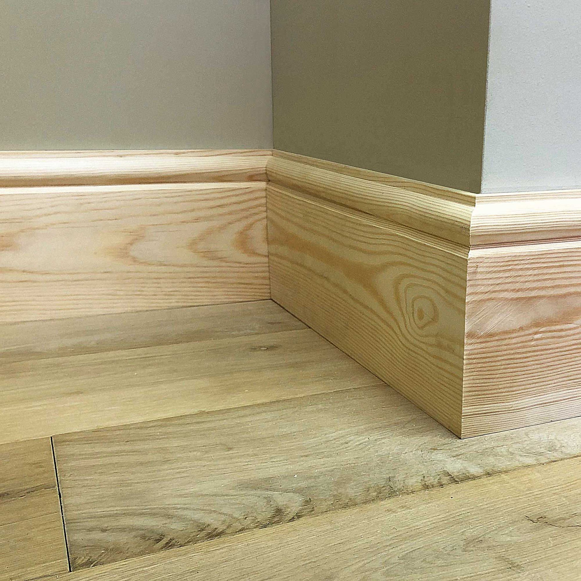 image shows section of Torus Timber Skirting Board 168mm x 21mm