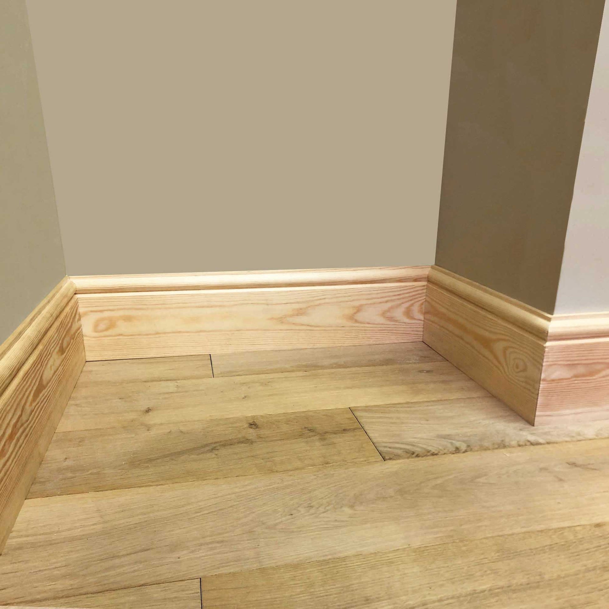 example of fitted Torus Timber Skirting Board 168mm x 21mm
