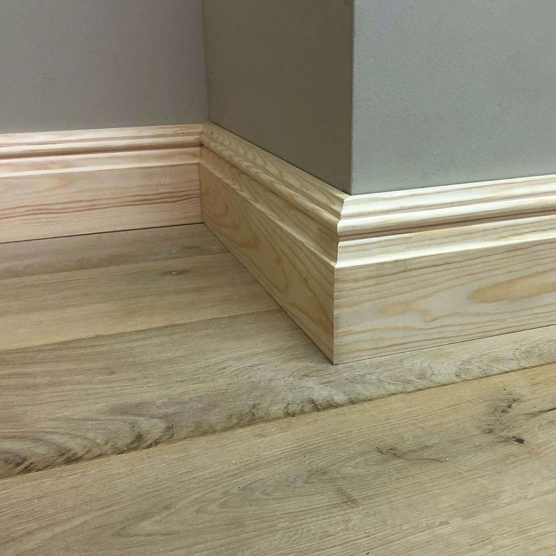 section of Medium Victorian Timber Skirting Board - 168mm x 21mm