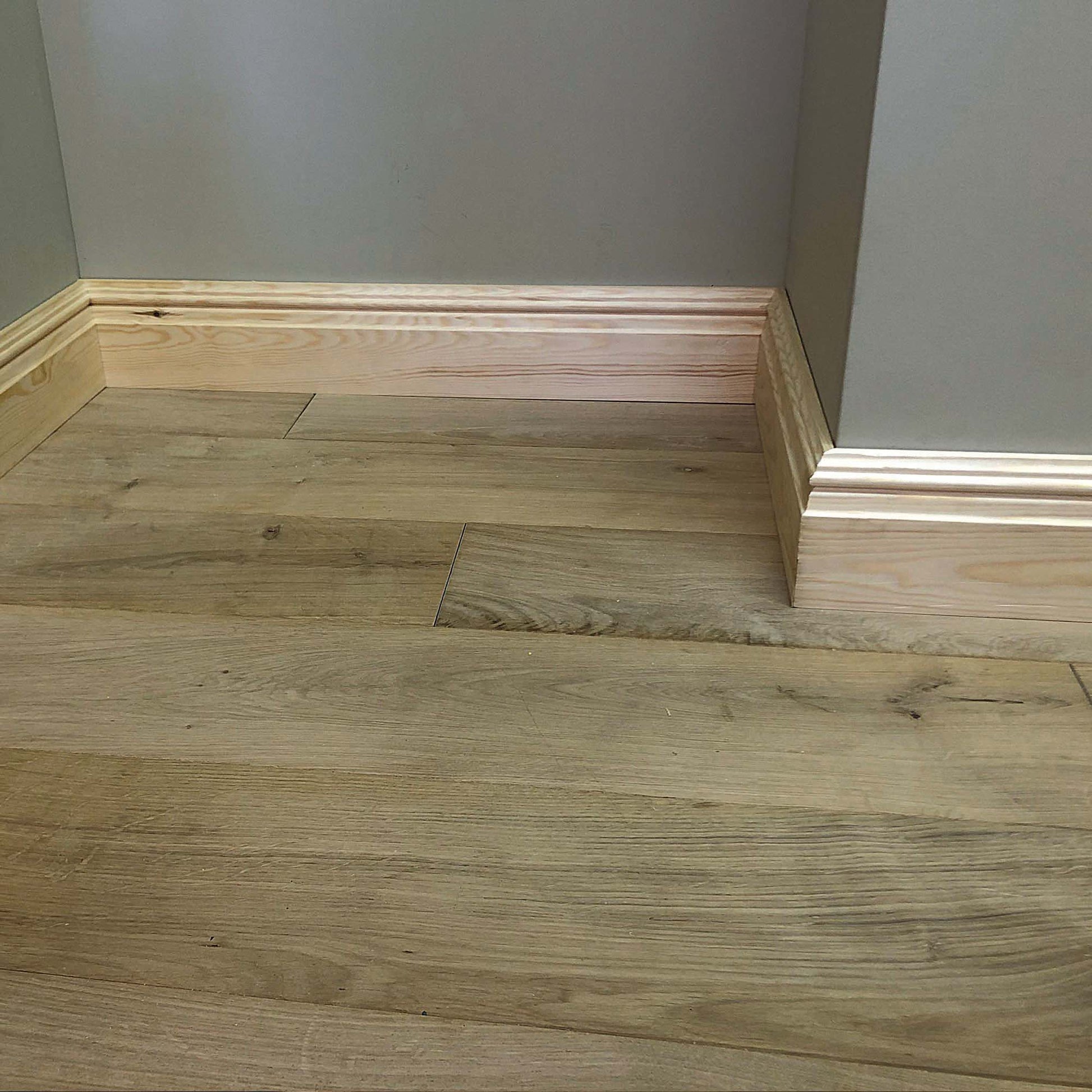 example of fitted Timber Skirting Board - 168mm x 21mm