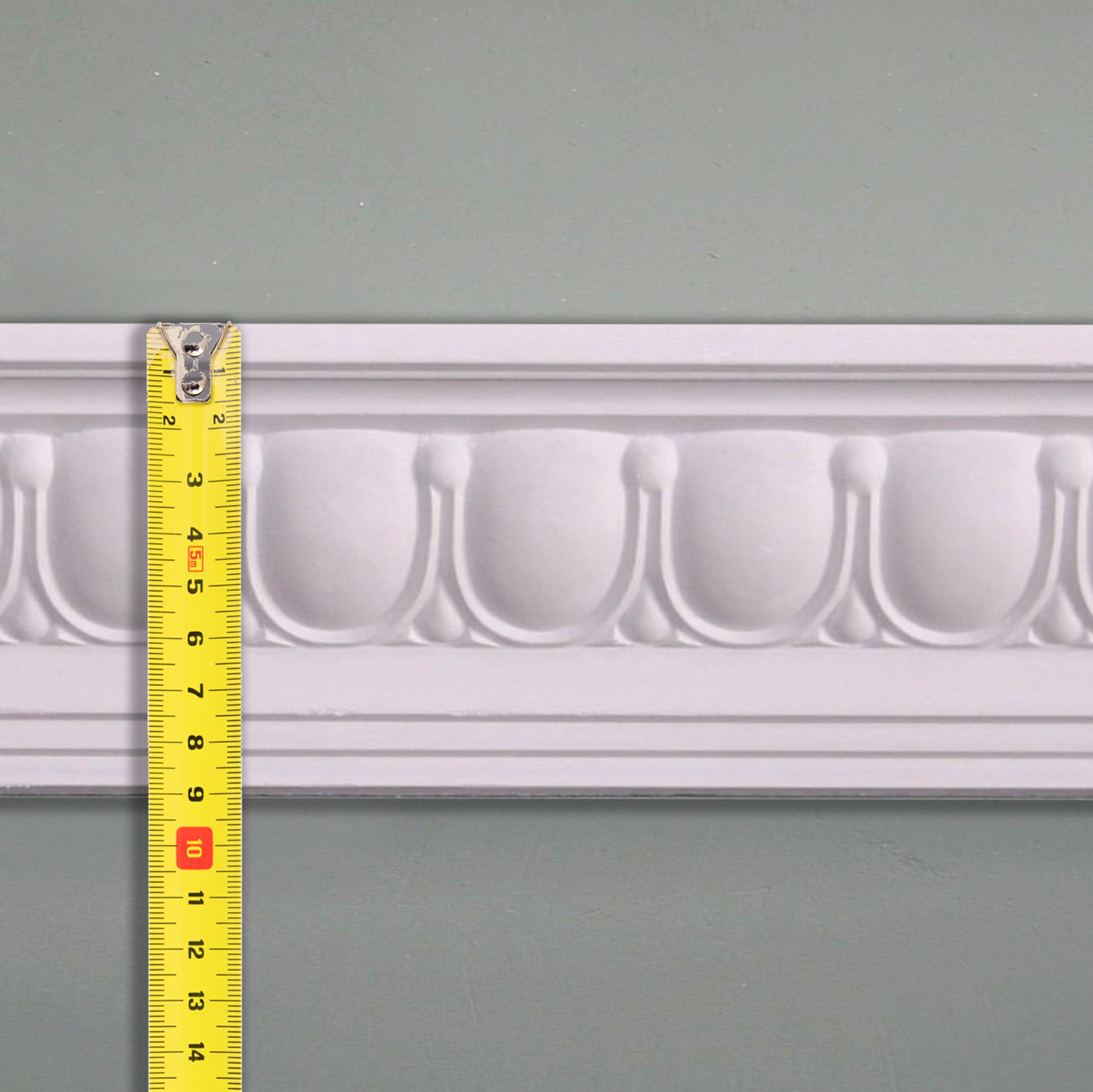 Georgian Egg and Dart cornice size comparison