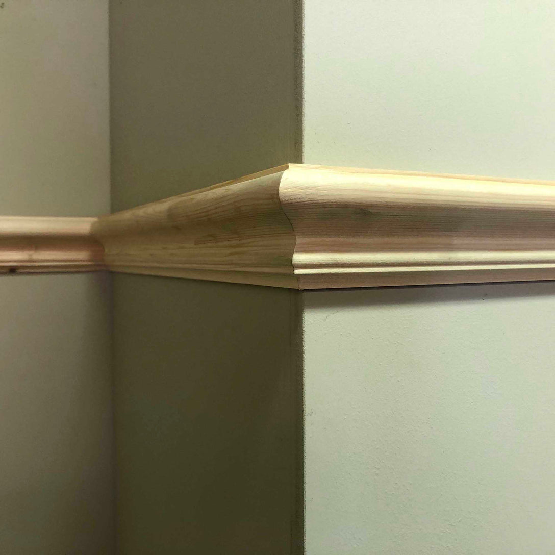 example photo of fitted victorian timber picture rail